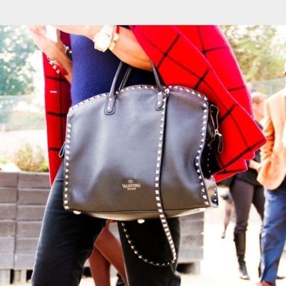 valentino rockstud satchel bag